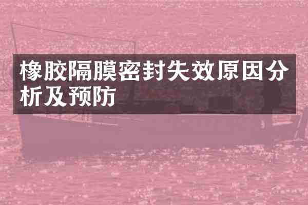 橡胶隔膜密封失效原因分析及预防
