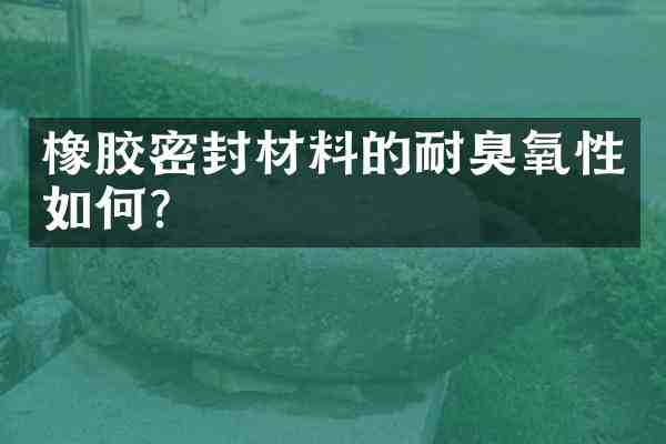 橡胶密封材料的耐臭氧性如何?