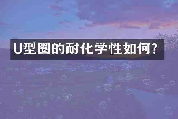 U型圈的耐化学性如何？