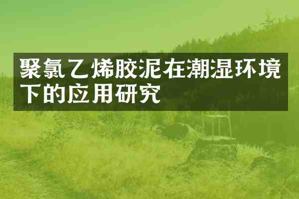 聚氯乙烯胶泥在潮湿环境下的应用研究