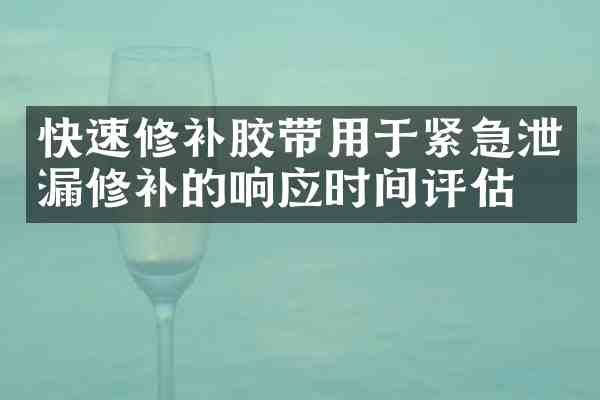 快速修补胶带用于紧急泄漏修补的响应时间评估