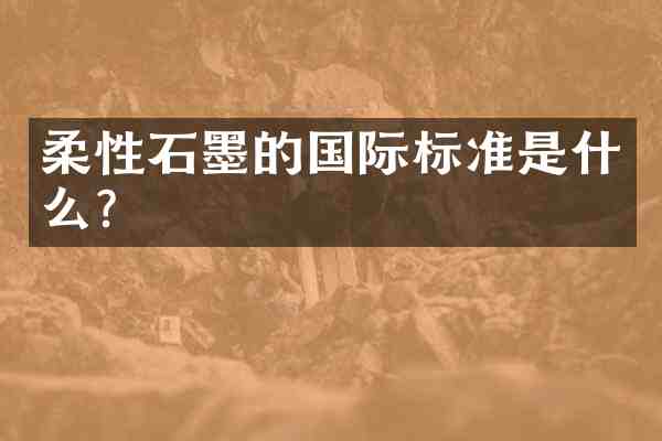 柔性石墨的国际标准是什么?