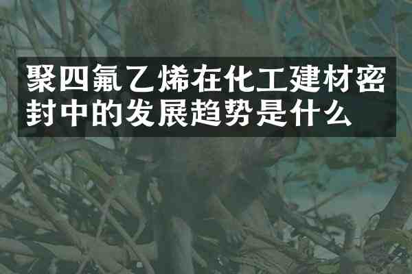 聚四氟乙烯在化工建材密封中的发展趋势是什么?