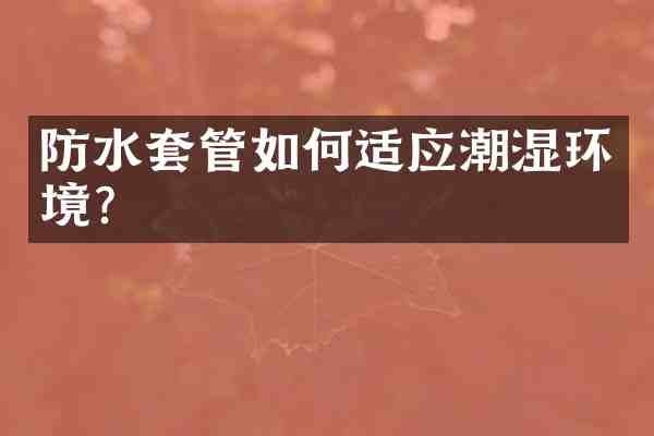 防水套管如何适应潮湿环境？