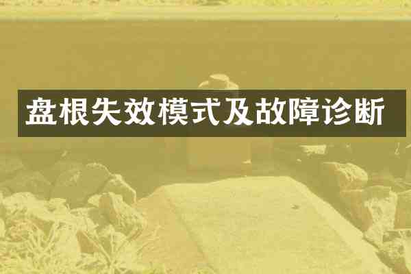 盘根失效模式及故障诊断