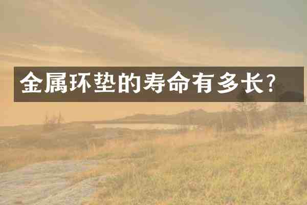 金属环垫的寿命有多长?