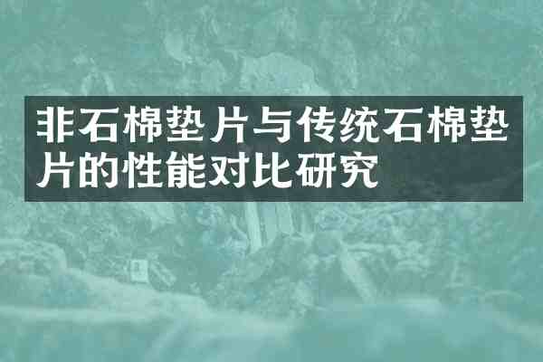 非石棉垫片与传统石棉垫片的性能对比研究