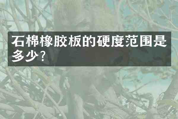石棉橡胶板的硬度范围是多少？
