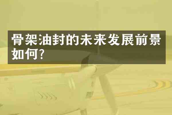 骨架油封的未来发展前景如何?