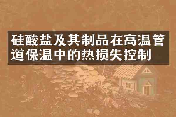 硅酸盐及其制品在高温管道保温中的热损失控制