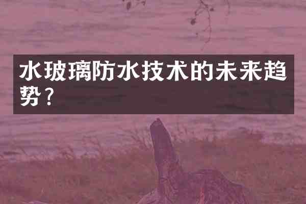 水玻璃防水技术的未来趋势？