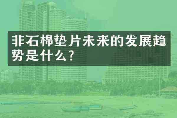非石棉垫片未来的发展趋势是什么?