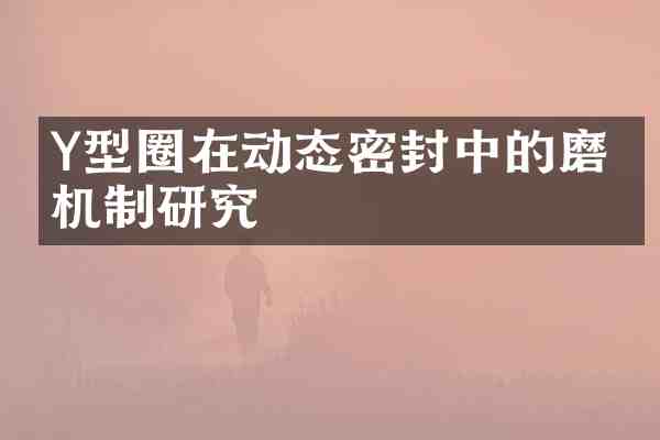Y型圈在动态密封中的磨损机制研究