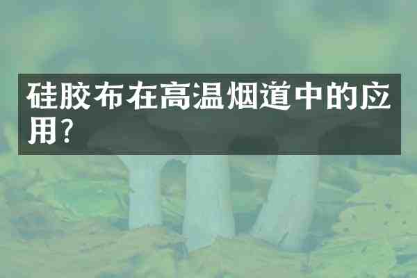 硅胶布在高温烟道中的应用?
