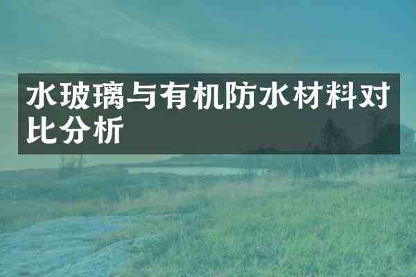 水玻璃与有机防水材料对比分析