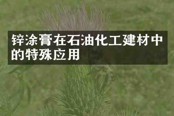 锌涂膏在石油化工建材中的特殊应用