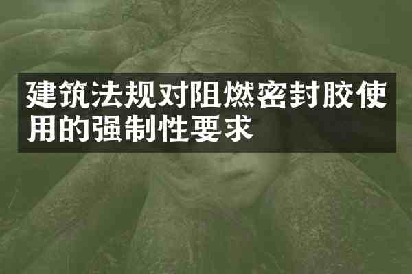 建筑法规对阻燃密封胶使用的强制性要求