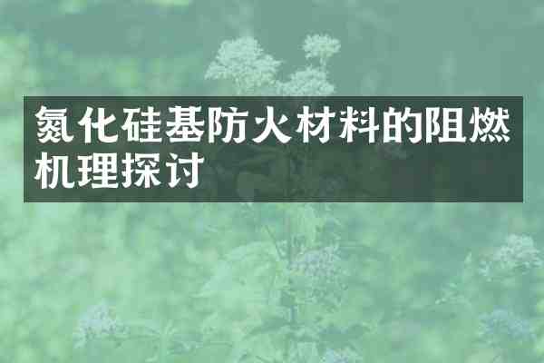 氮化硅基防火材料的阻燃机理探讨