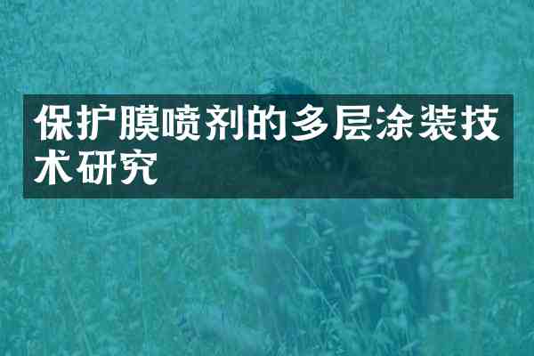 保护膜喷剂的多层涂装技术研究