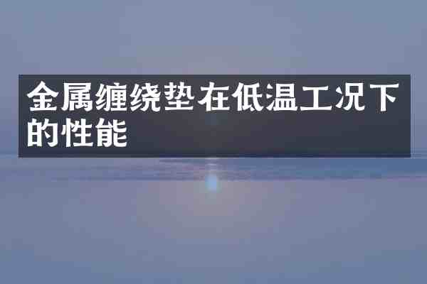 金属缠绕垫在低温工况下的性能