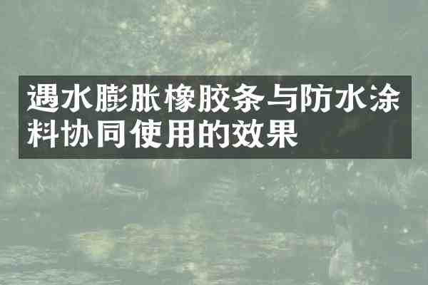 遇水膨胀橡胶条与防水涂料协同使用的效果