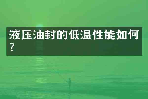 液压油封的低温性能如何?