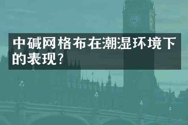 中碱网格布在潮湿环境下的表现?