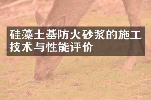 硅藻土基防火砂浆的施工技术与性能评价