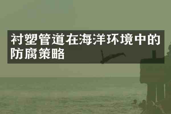 衬塑管道在海洋环境中的防腐策略