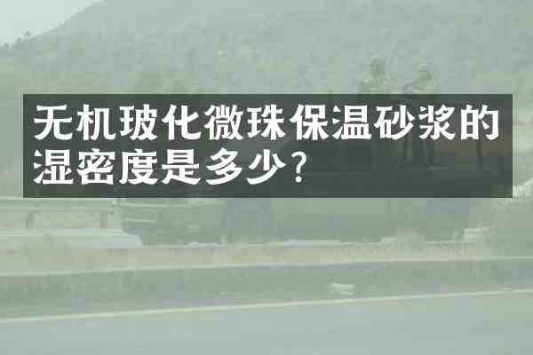 无机玻化微珠保温砂浆的湿密度是多少?