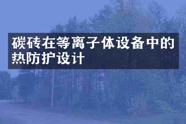 碳砖在等离子体设备中的热防护设计