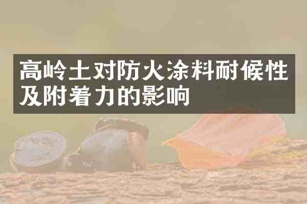 高岭土对防火涂料耐候性及附着力的影响