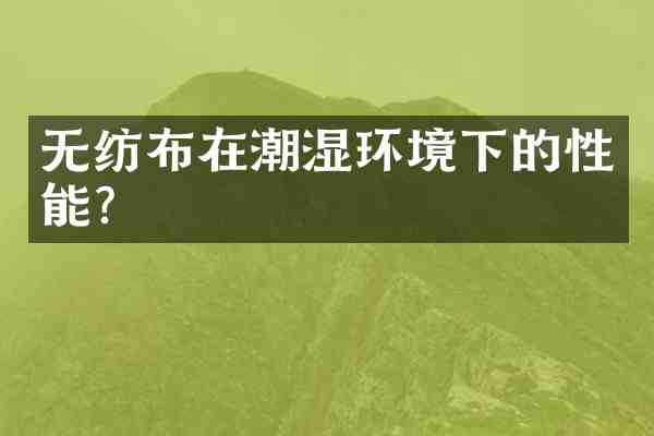 无纺布在潮湿环境下的性能?