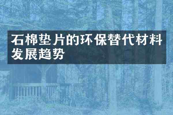 石棉垫片的环保替代材料发展趋势