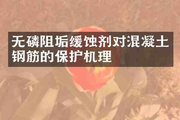 无磷阻垢缓蚀剂对混凝土钢筋的保护机理