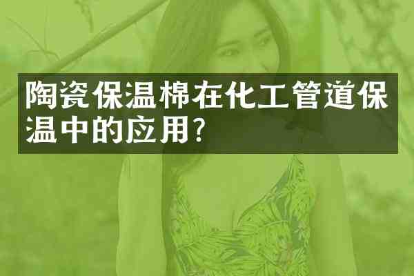 陶瓷保温棉在化工管道保温中的应用?