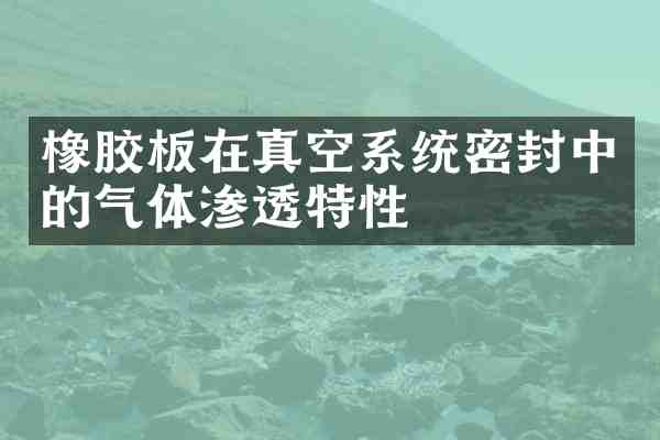 橡胶板在真空系统密封中的气体渗透特性