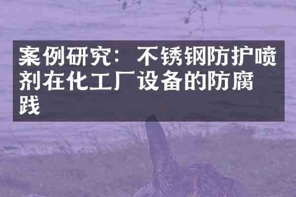 案例研究:不锈钢防护喷剂在化工厂设备的防腐实践