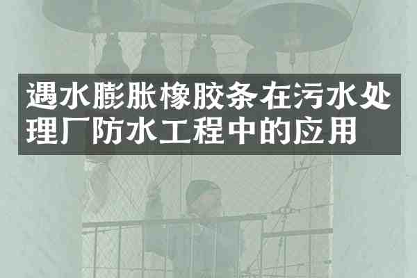 遇水膨胀橡胶条在污水处理厂防水工程中的应用