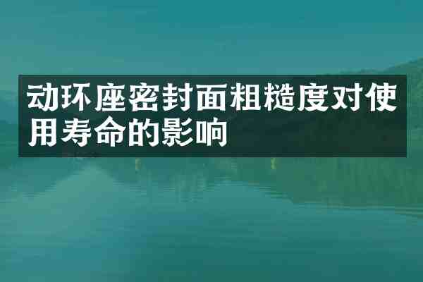 动环座密封面粗糙度对使用寿命的影响