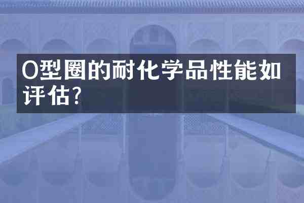 O型圈的耐化学品性能如何评估?