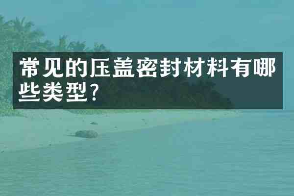 常见的压盖密封材料有哪些类型?