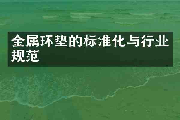 金属环垫的标准化与行业规范
