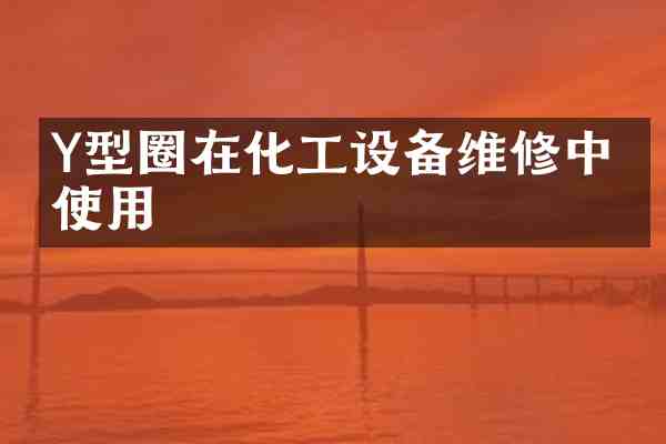 Y型圈在化工设备维修中的使用