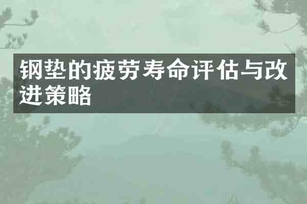 钢垫的疲劳寿命评估与改进策略