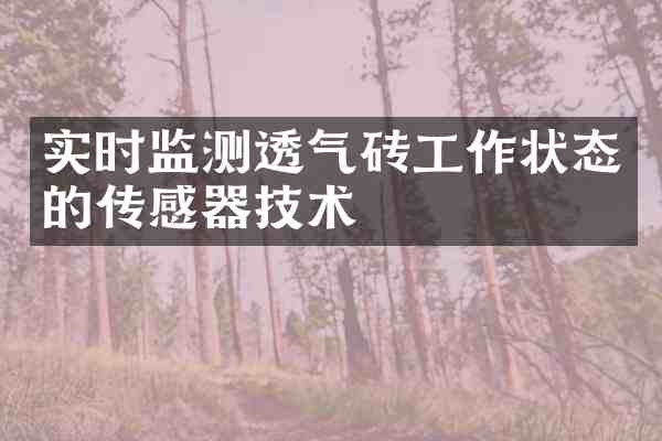 实时监测透气砖工作状态的传感器技术
