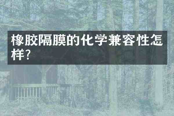 橡胶隔膜的化学兼容性怎样?