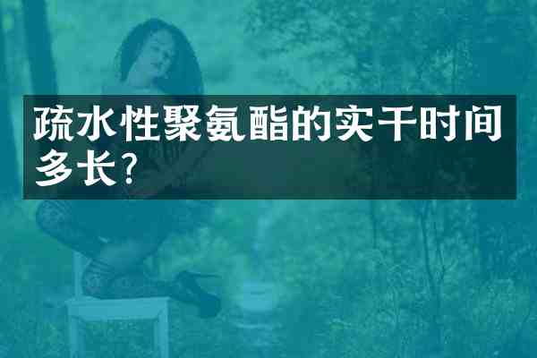 疏水性聚氨酯的实干时间多长?