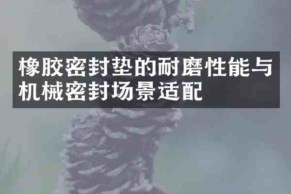 橡胶密封垫的耐磨性能与机械密封场景适配