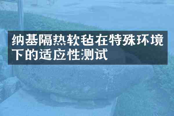 纳基隔热软毡在特殊环境下的适应性测试